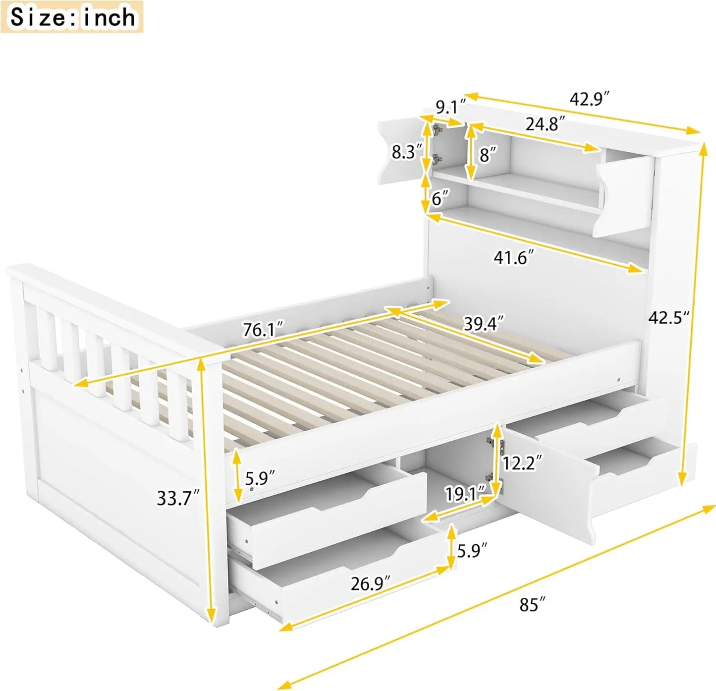 Platform Storage Bed