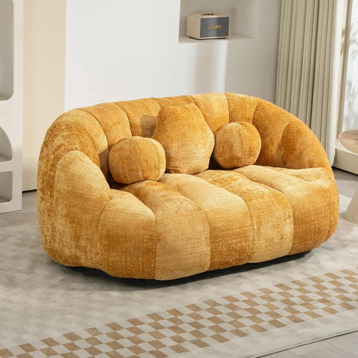 Chenille Bean Bag Sofa