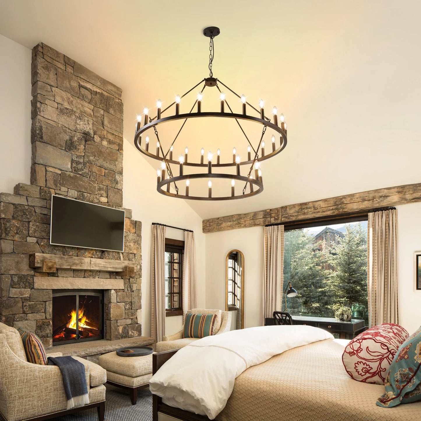 Wagon Wheel Chandelier