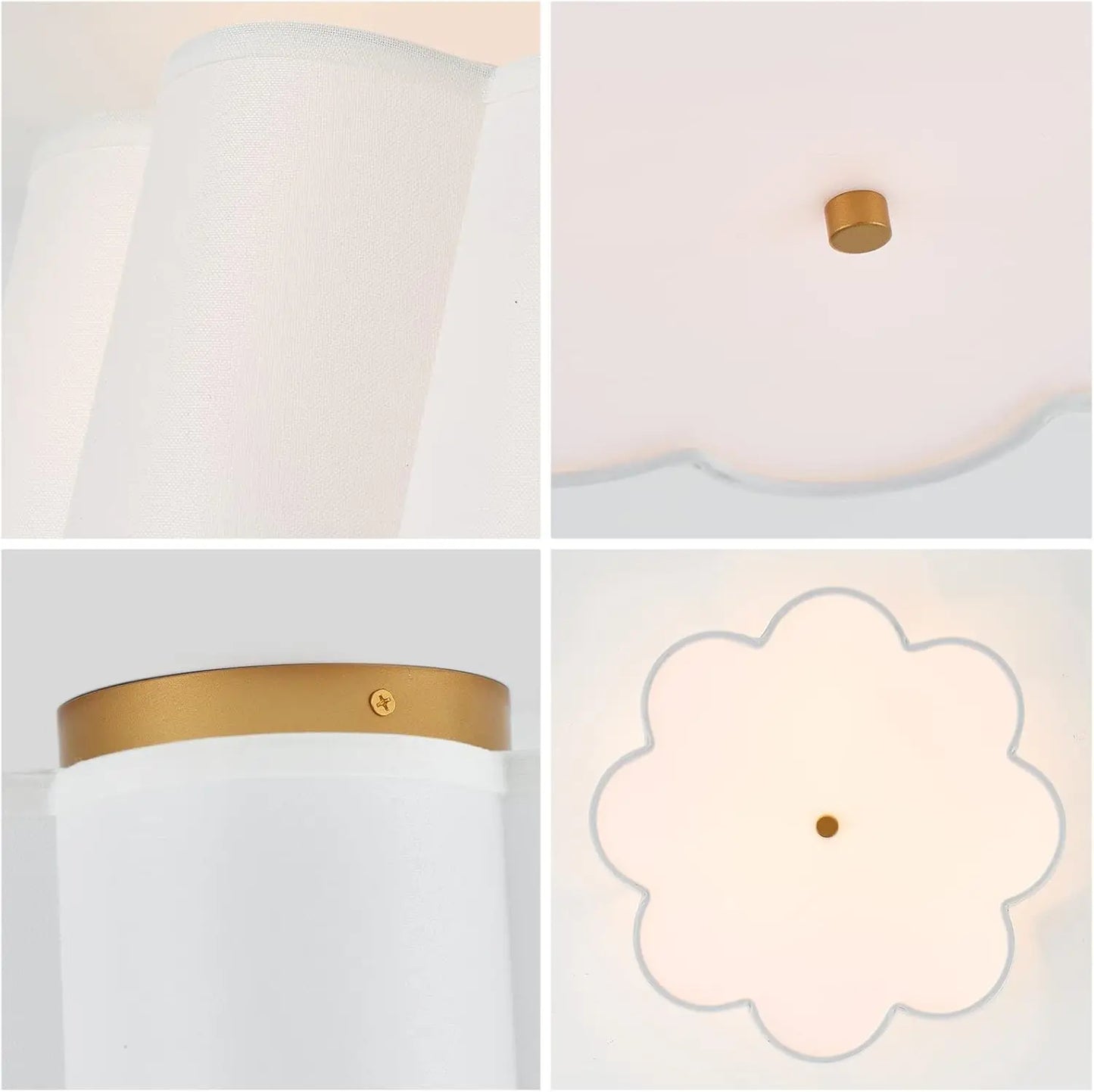 Flower Semi-flush Light Fixture