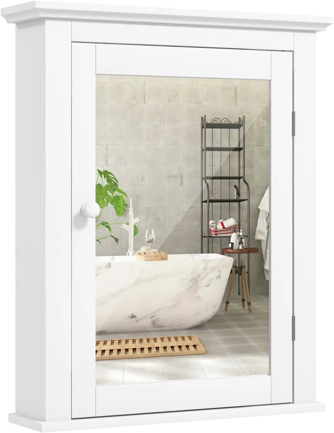 Farmhouse Bathroom Cabinet with Mirror