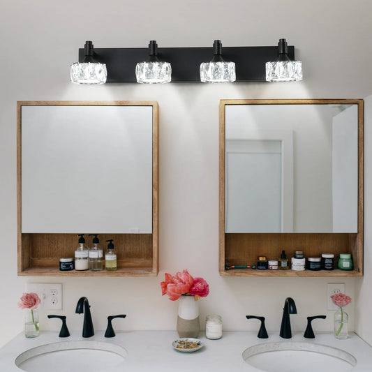 Modern Matte Black Vanity Light