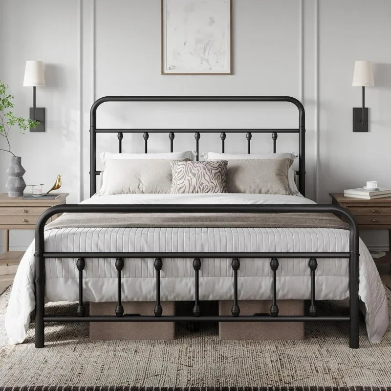 Classic Metal Platform Frame Bed