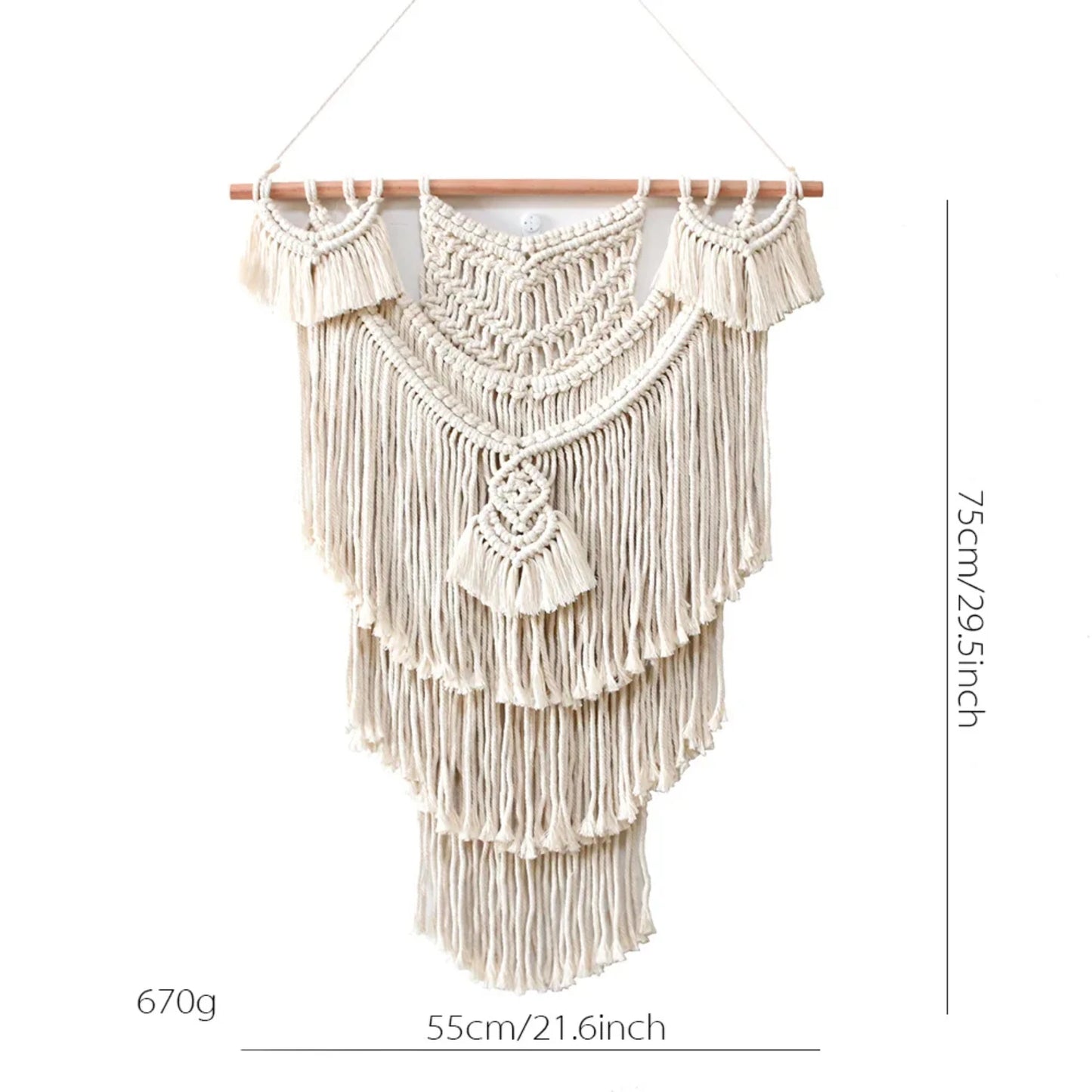 Boho Macrame Wall Hanging