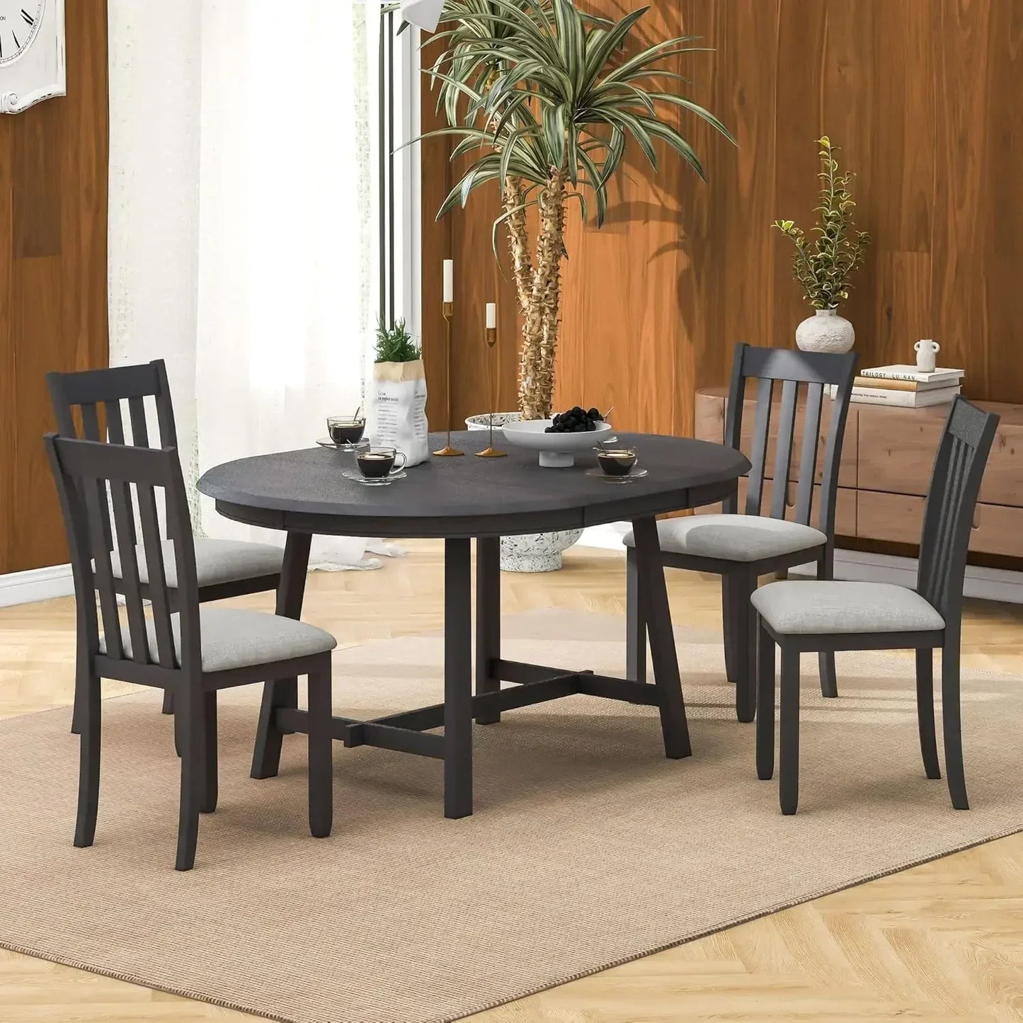 5-piece Wooden Dining Set