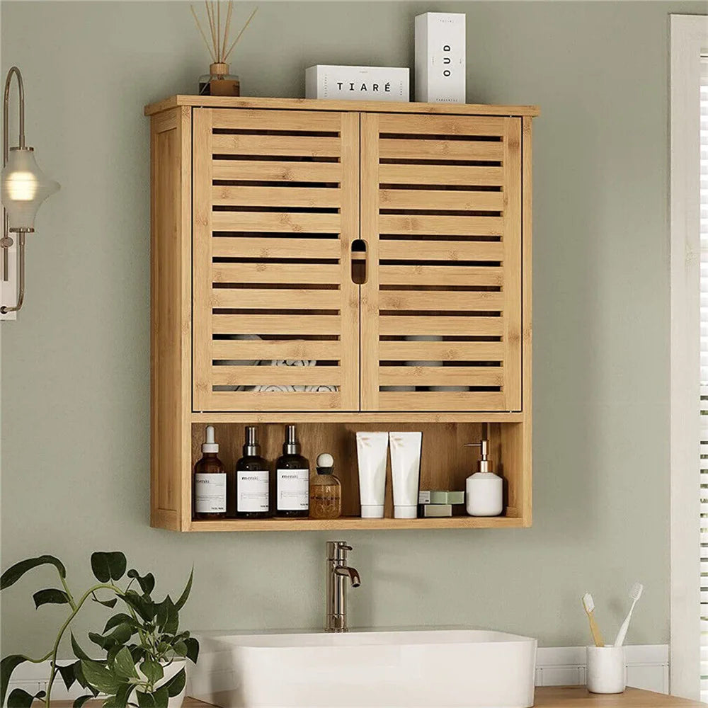 Natural Bamboo Bathroom Cabinet