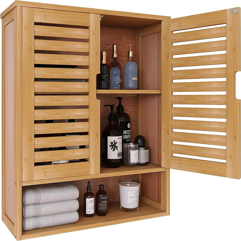 Natural Bamboo Bathroom Cabinet