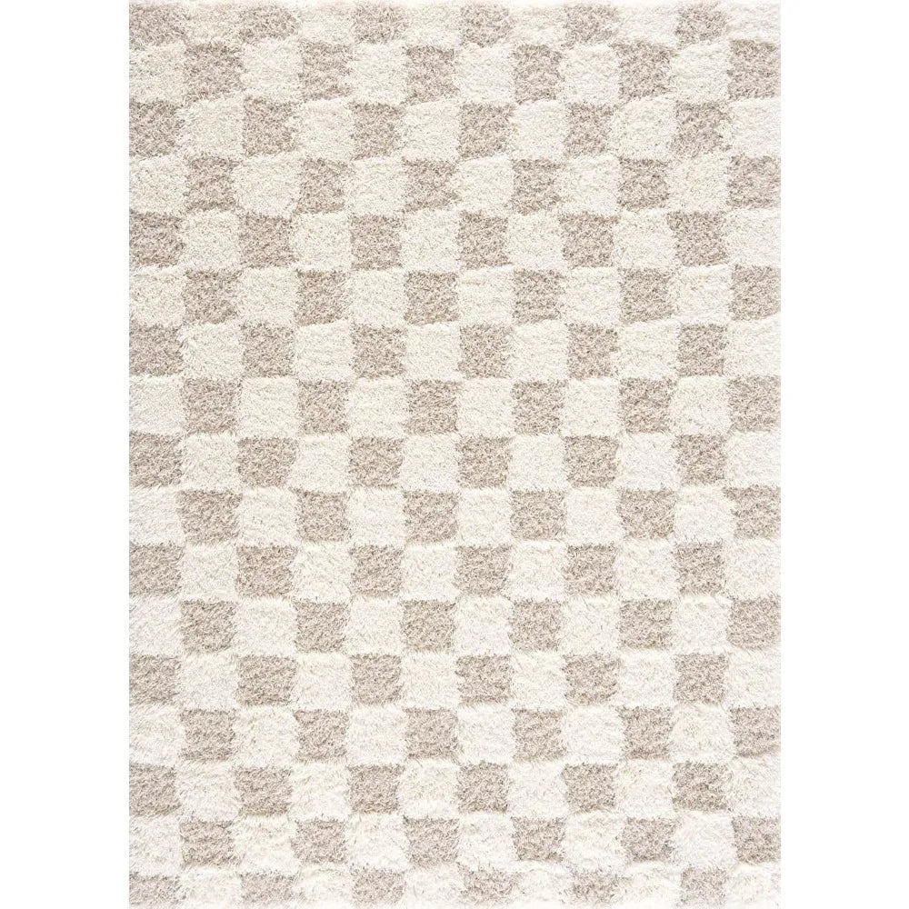 Contemporary Checkered Area Rug