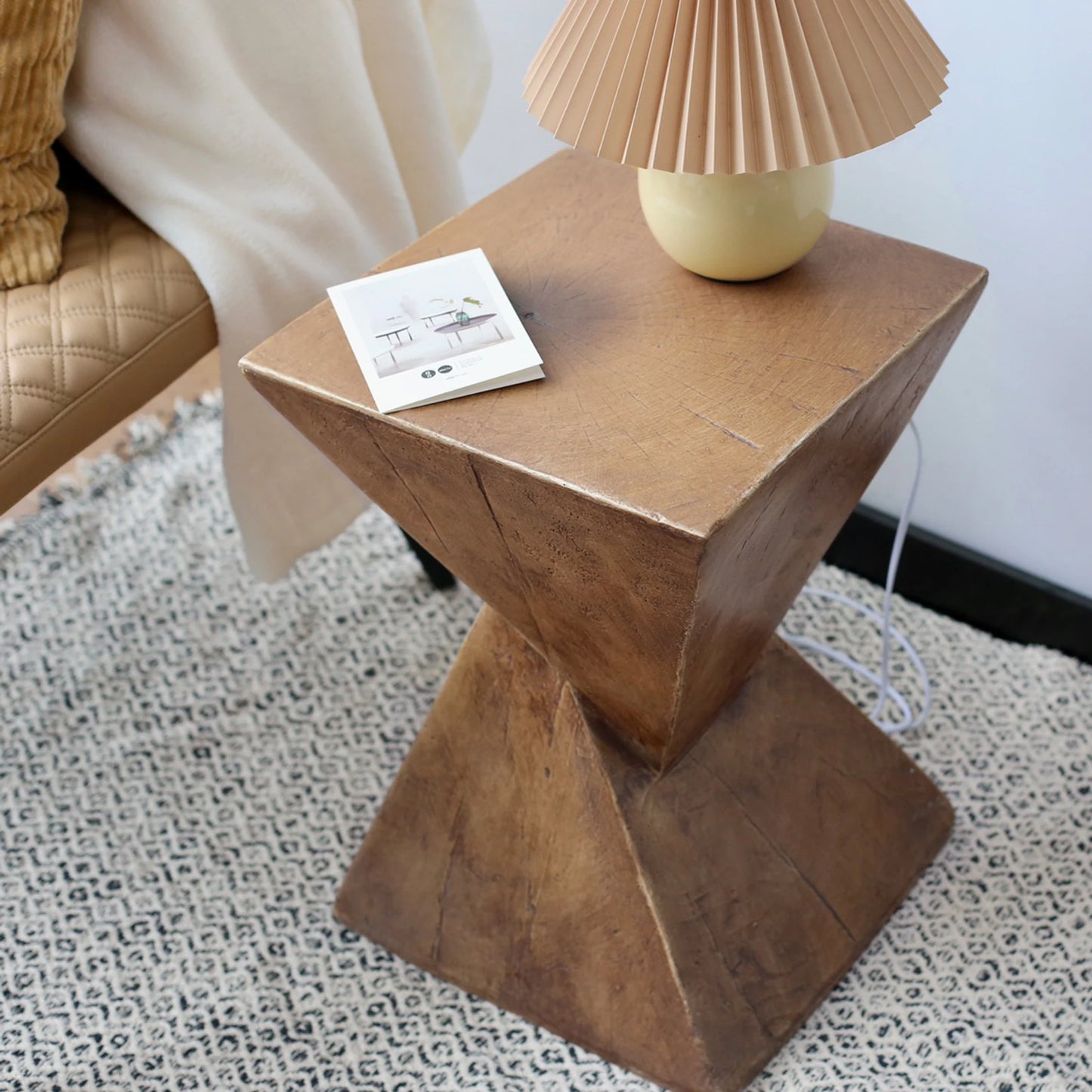 Modern Concrete Accent Table