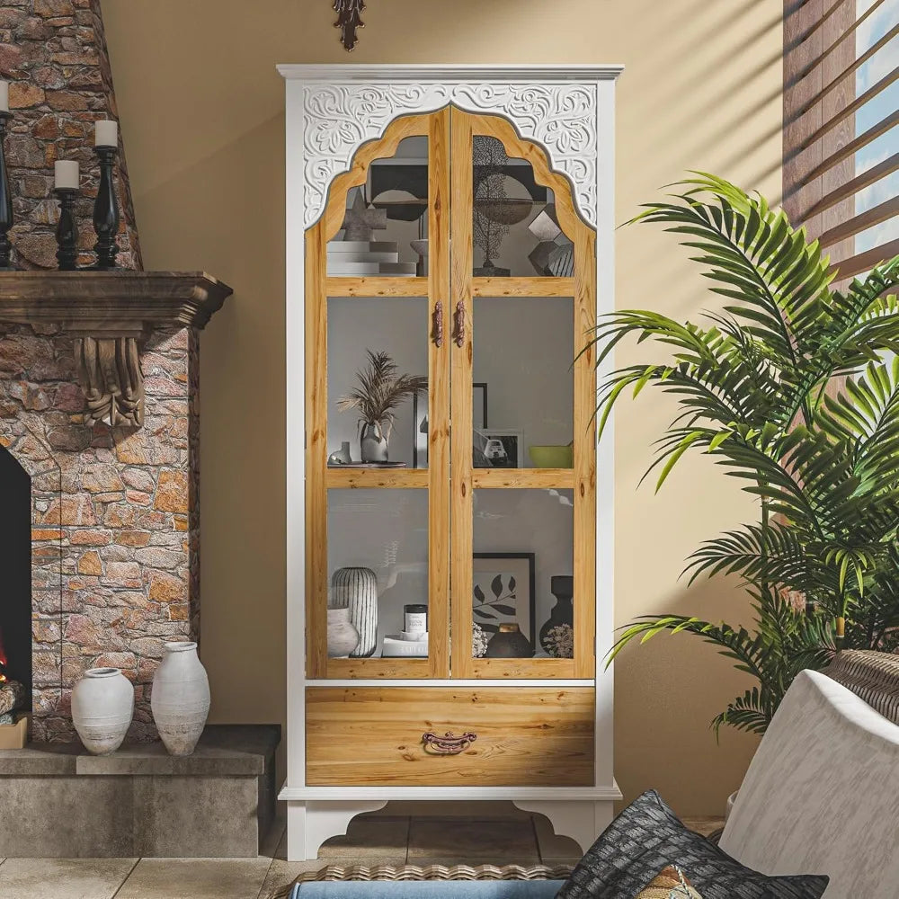 Bookshelf with Doors and Drawer