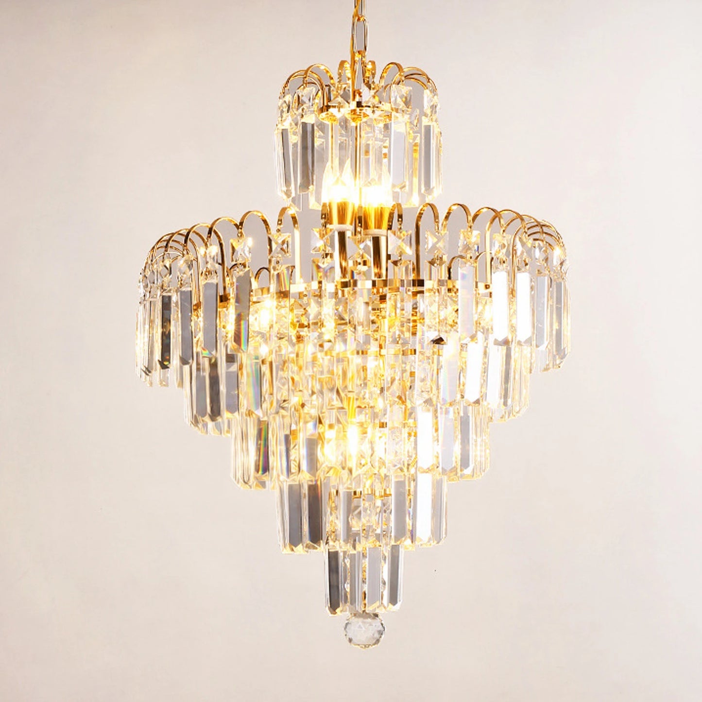 Gold Elegant Crystal Chandelier