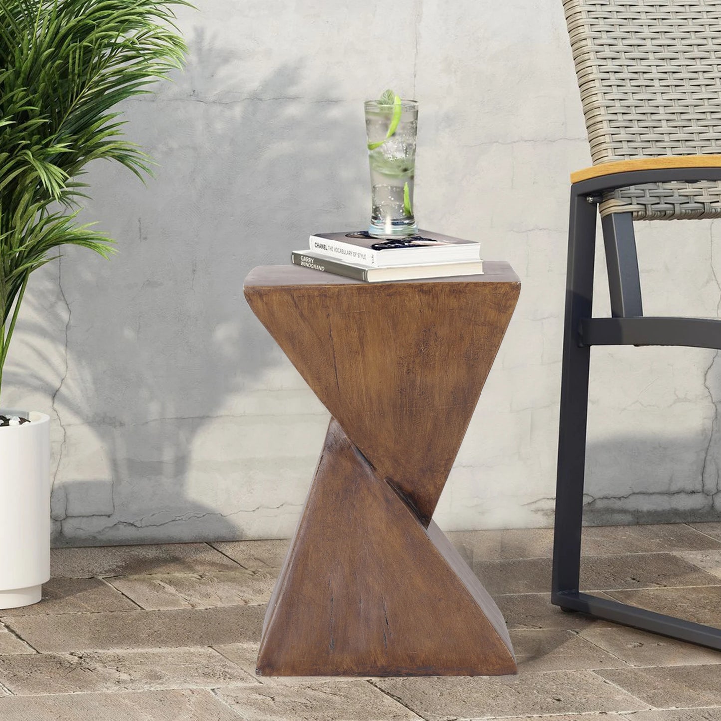 Modern Concrete Accent Table