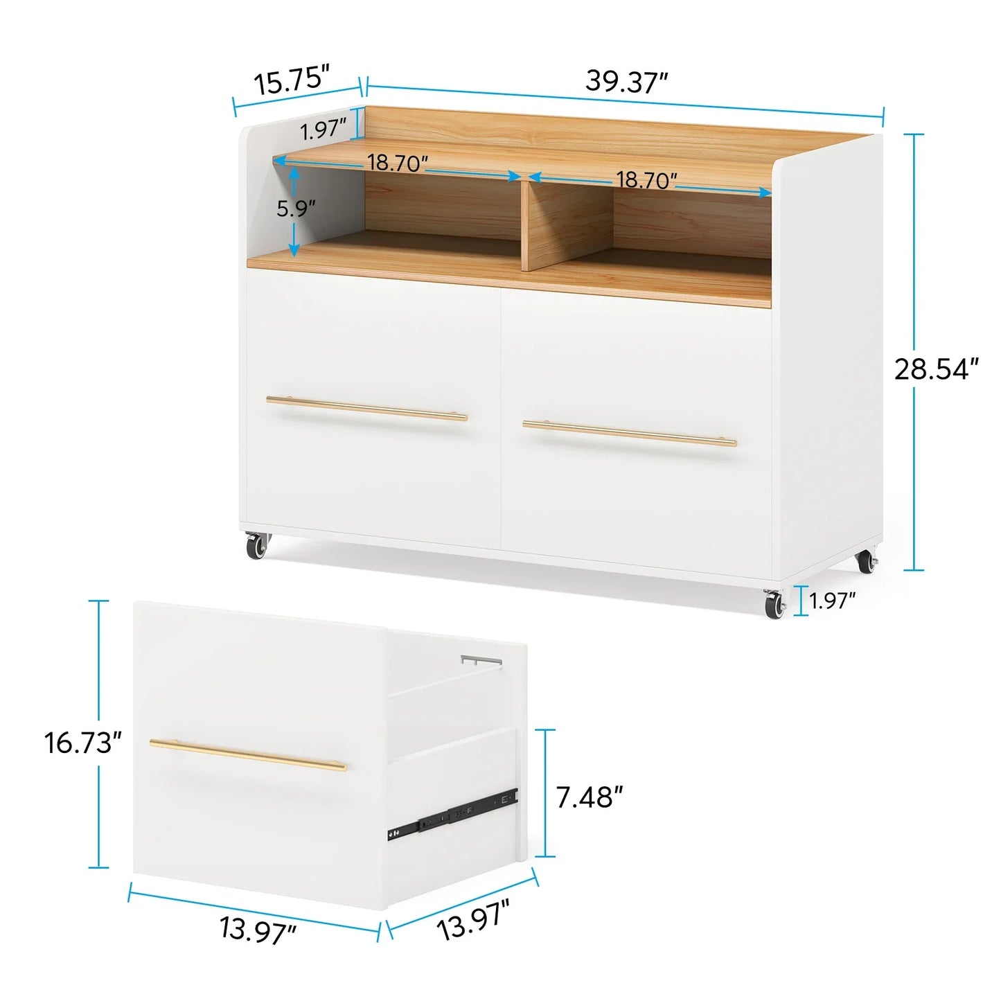 2-Drawer File Cabinet