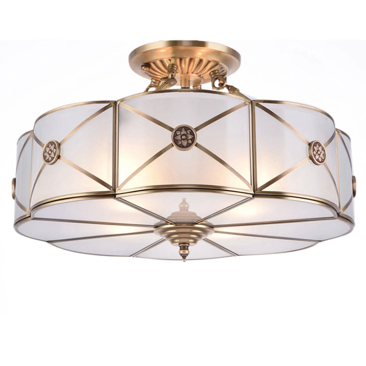 Semi Flush Mount Vintage Chandelier