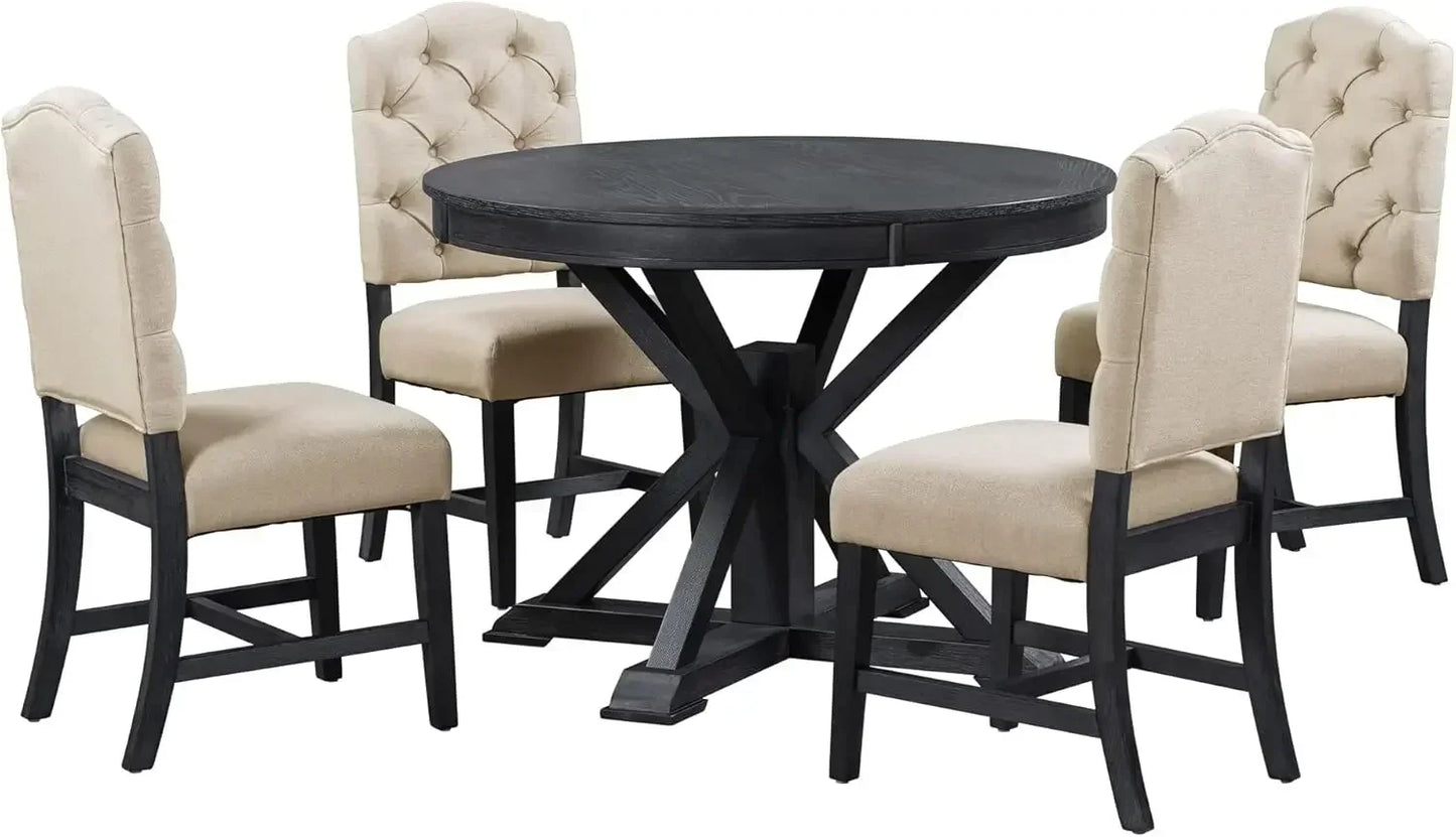 5-piece Wooden Dining Set