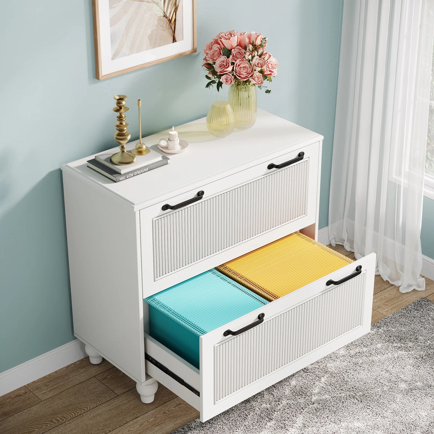 White Filing Cabinet