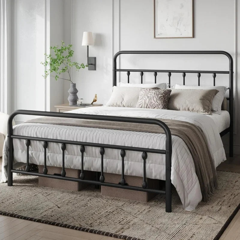 Classic Metal Platform Frame Bed