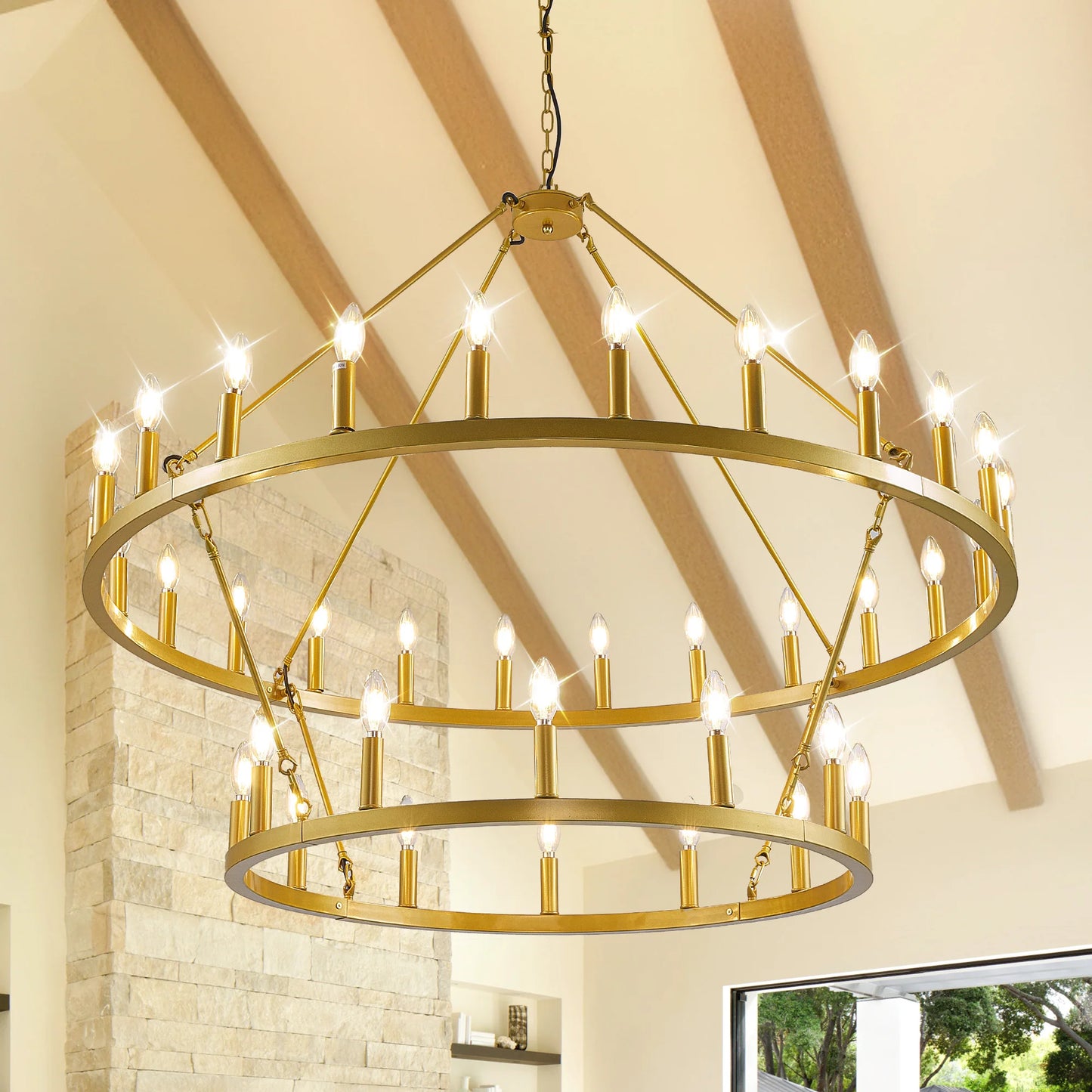 Wagon Wheel Chandelier