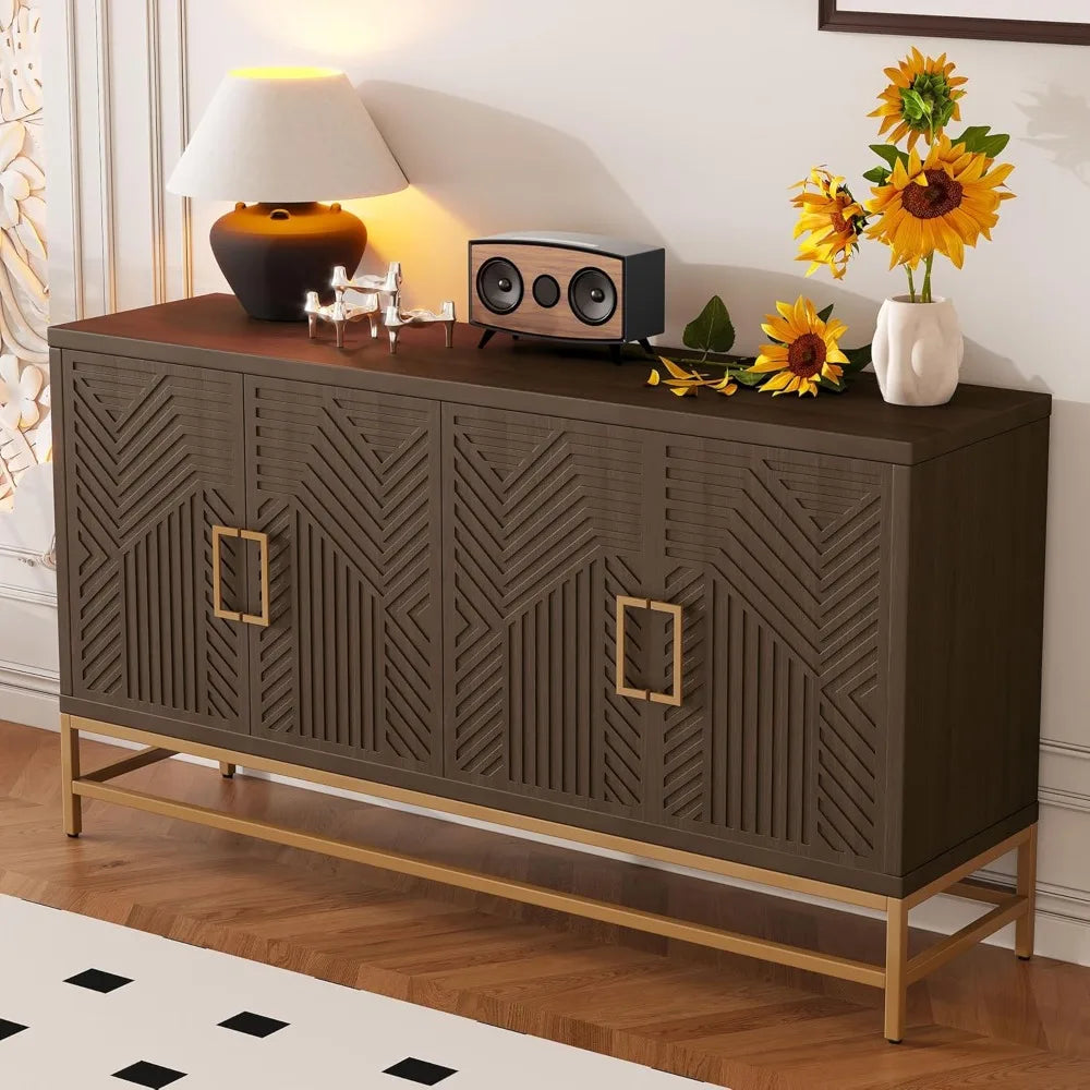 Retro Accent Sideboard Cabinet