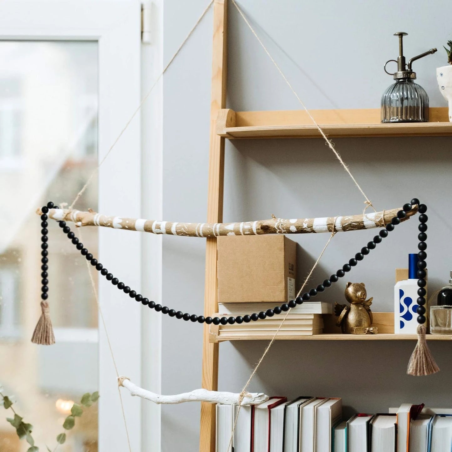 58in Wood Bead Garland