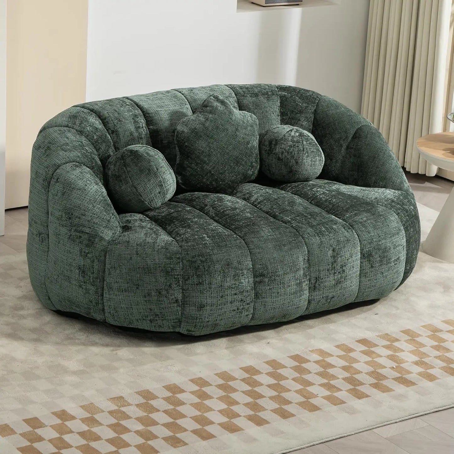 Chenille Bean Bag Sofa