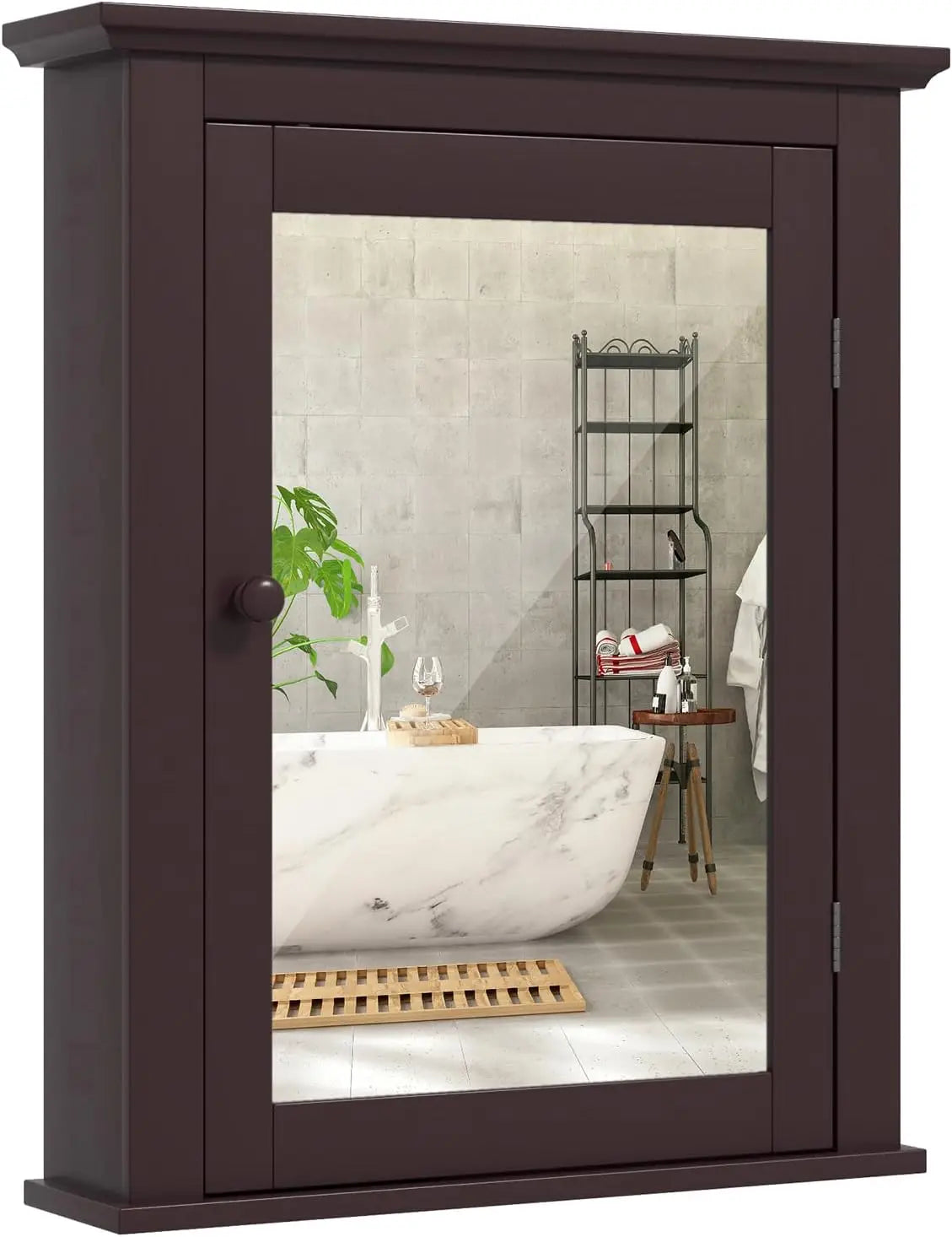 Farmhouse Bathroom Cabinet with Mirror