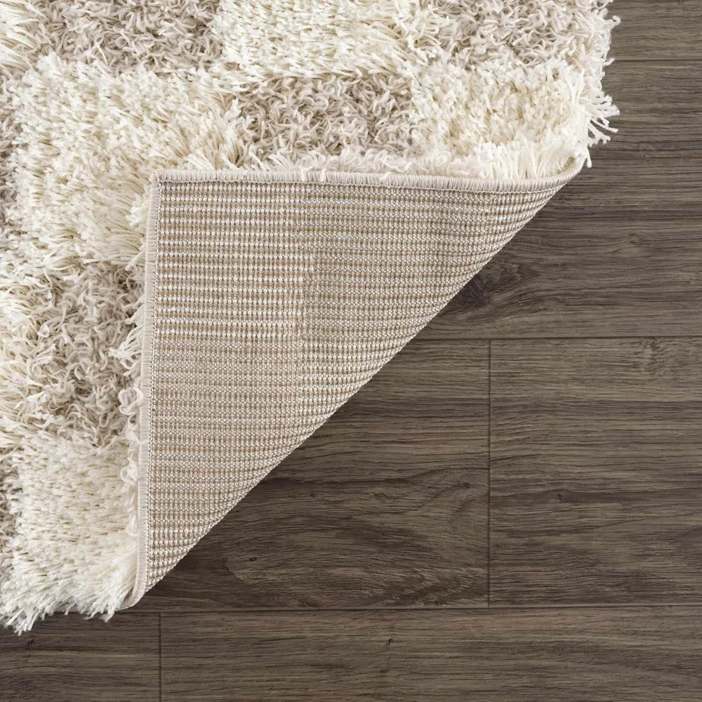 Contemporary Checkered Area Rug