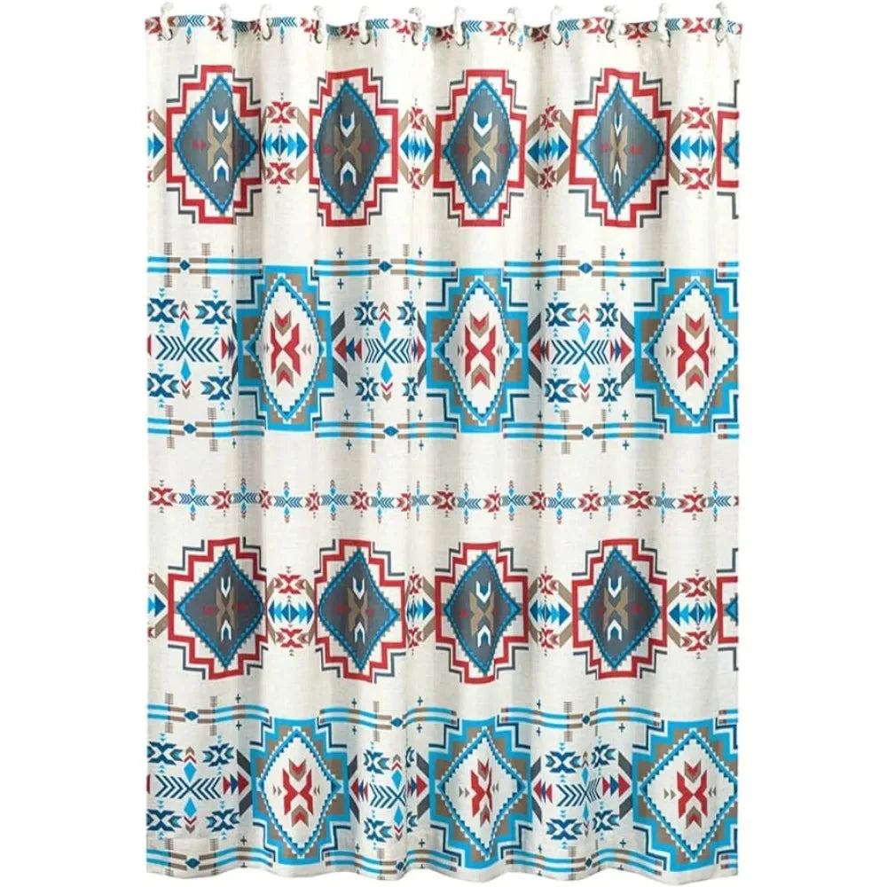 Southwestern Geometric Print Shower Curtain