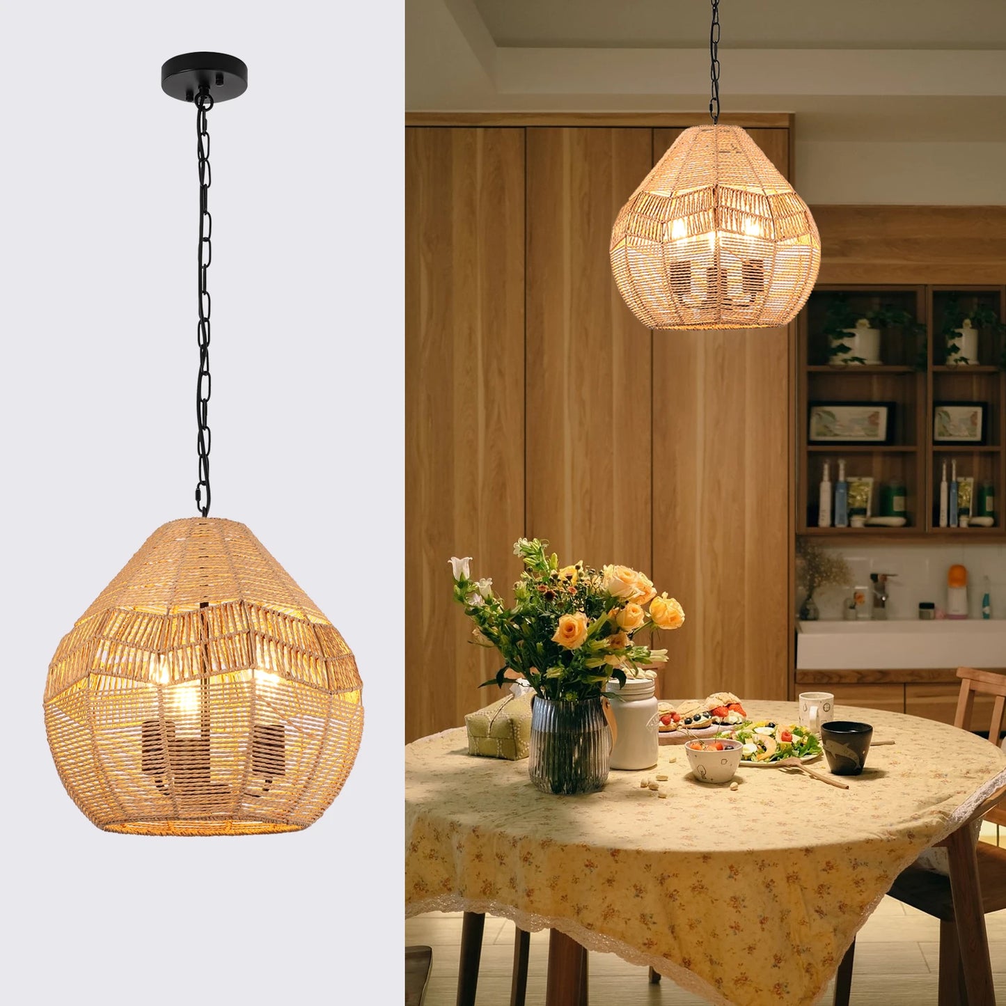 Rattan Pendant Light