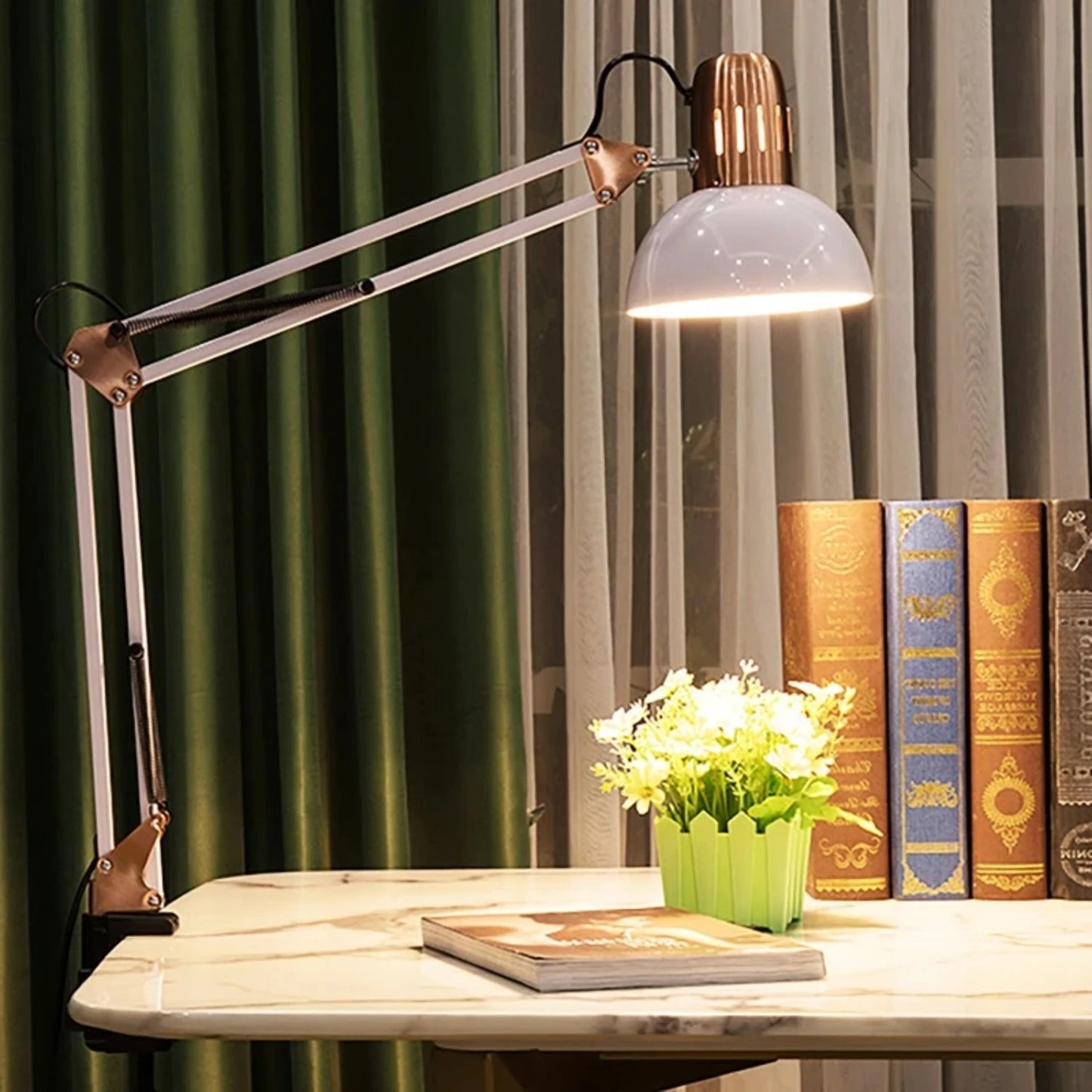 Adjustable Clamp Vintage Desk Lamp