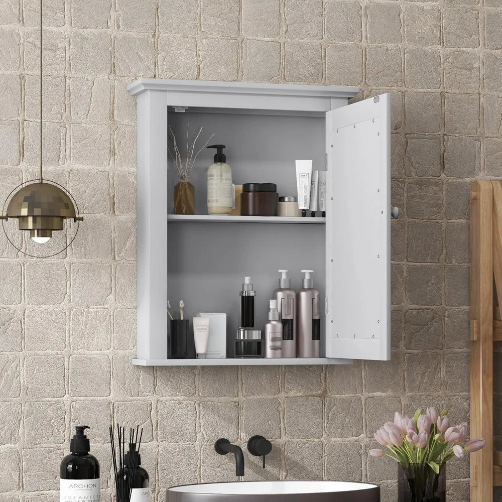 Farmhouse Bathroom Cabinet with Mirror