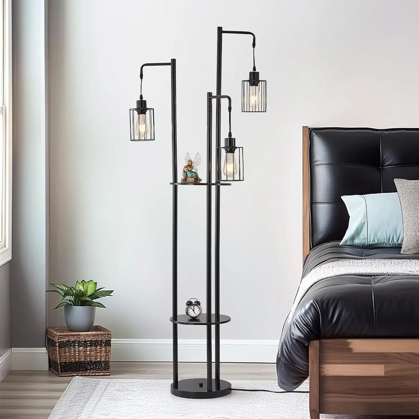 Dimmable Floor Lamp With Table