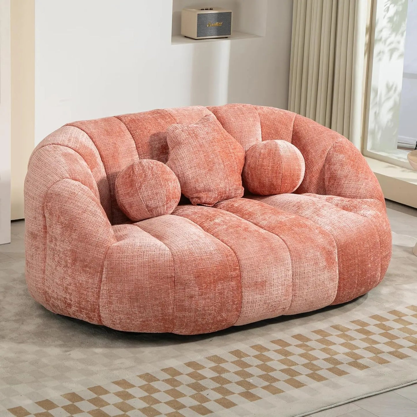 Chenille Bean Bag Sofa