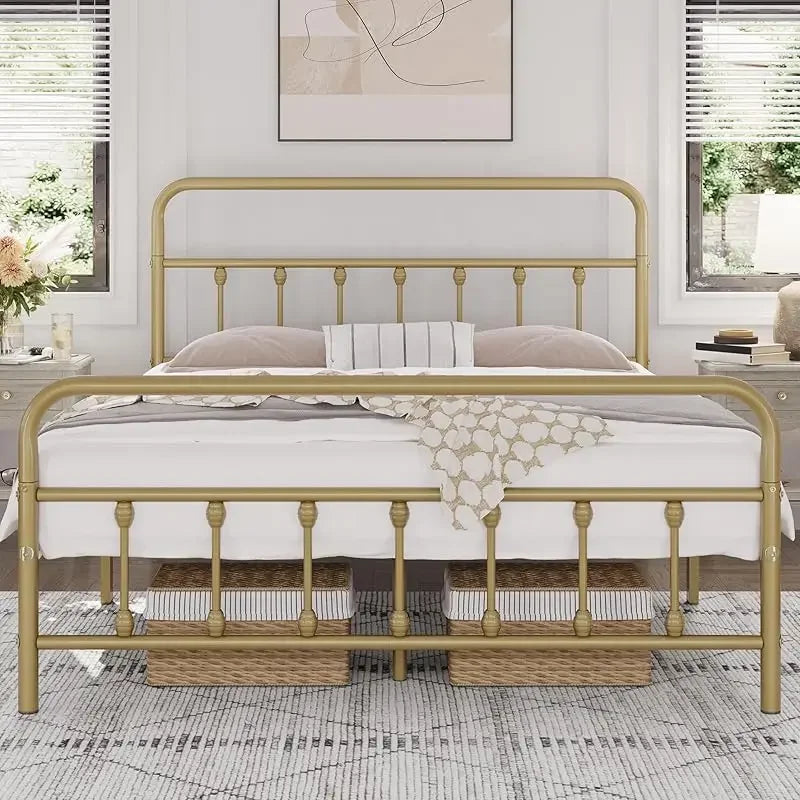 Classic Metal Platform Frame Bed