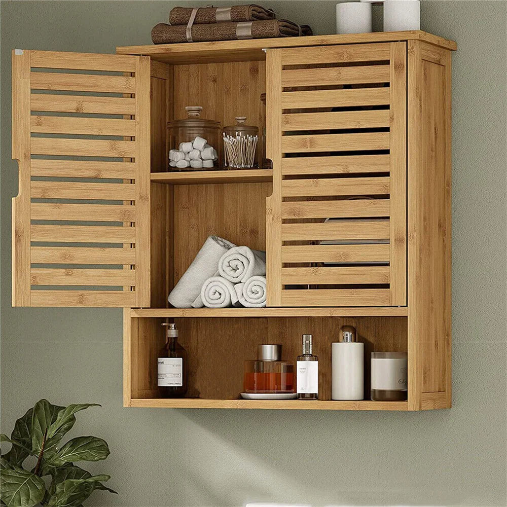 Natural Bamboo Bathroom Cabinet