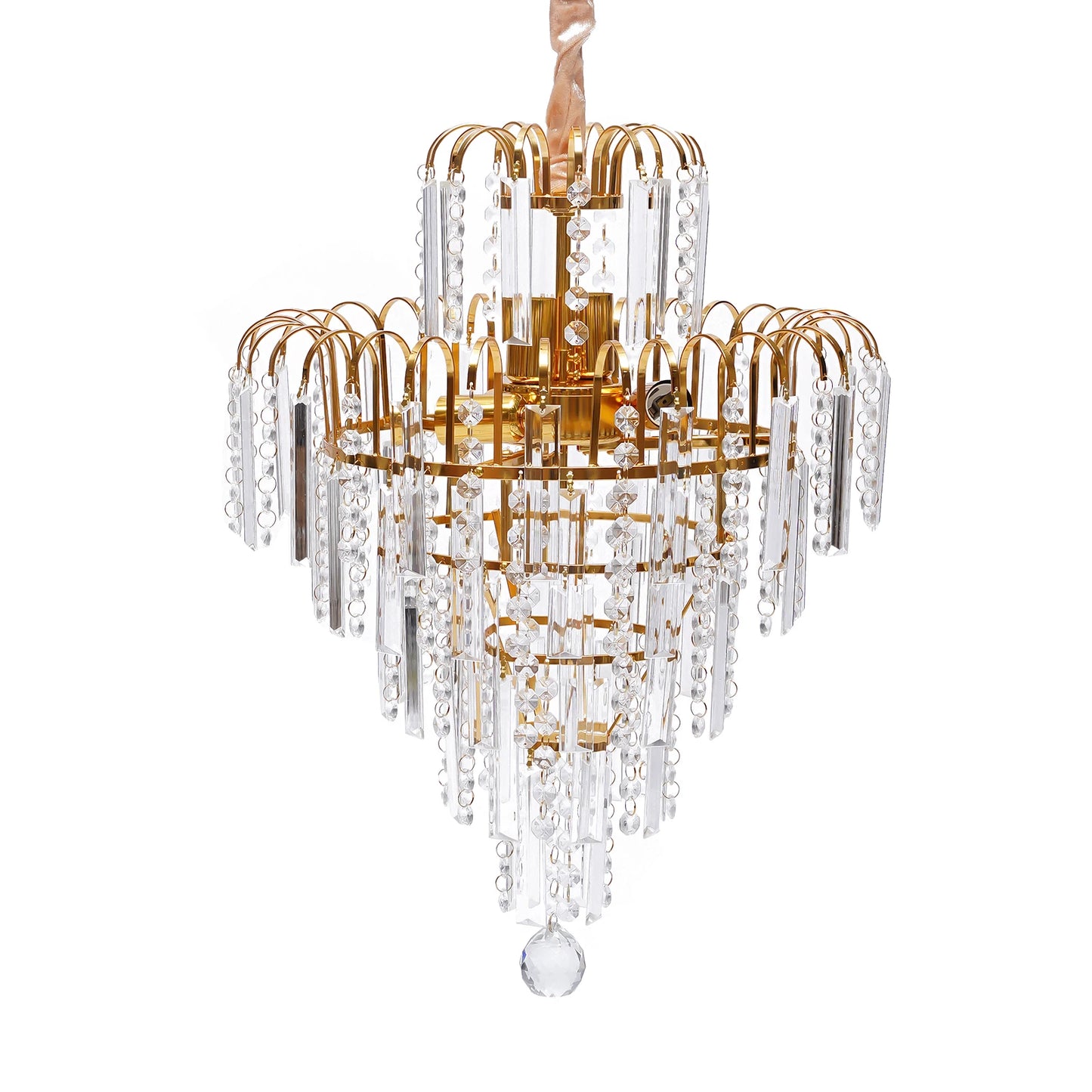 Gold Elegant Crystal Chandelier