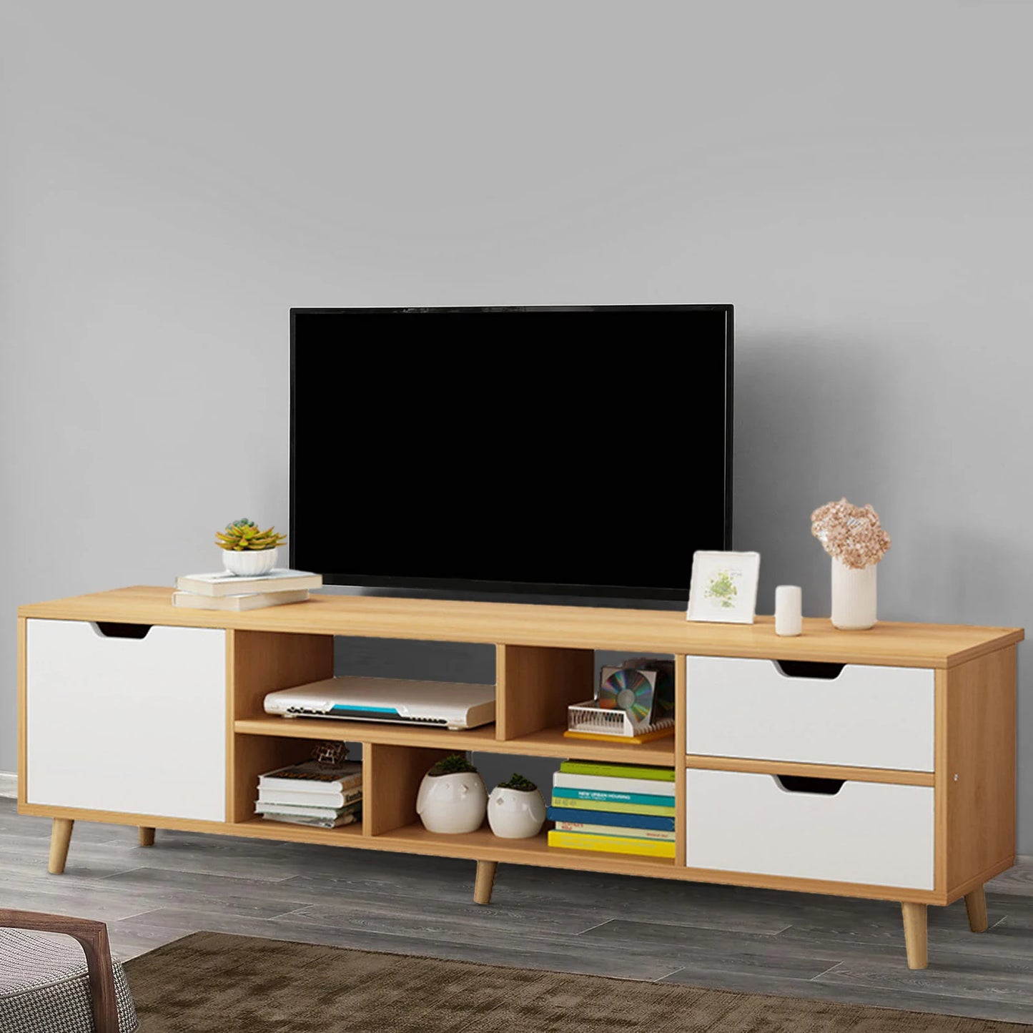 Entertainment Center with 3 Drawers