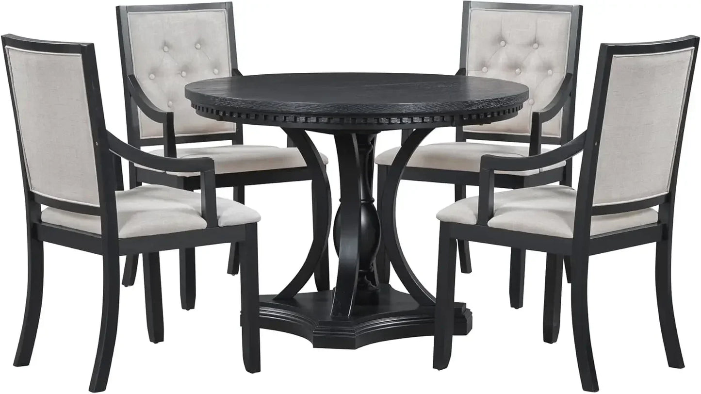 5-piece Wooden Dining Set