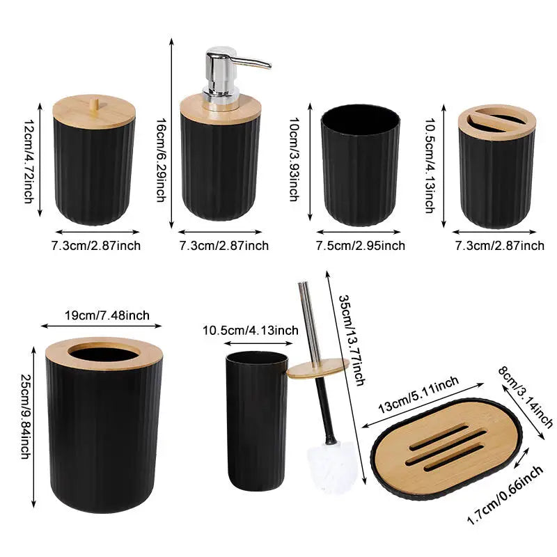 Bamboo Bath Decor Kit