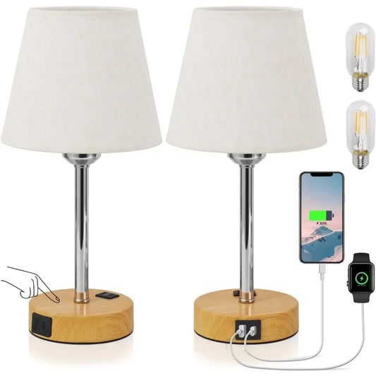 Set of 2  LED Charging Lamps