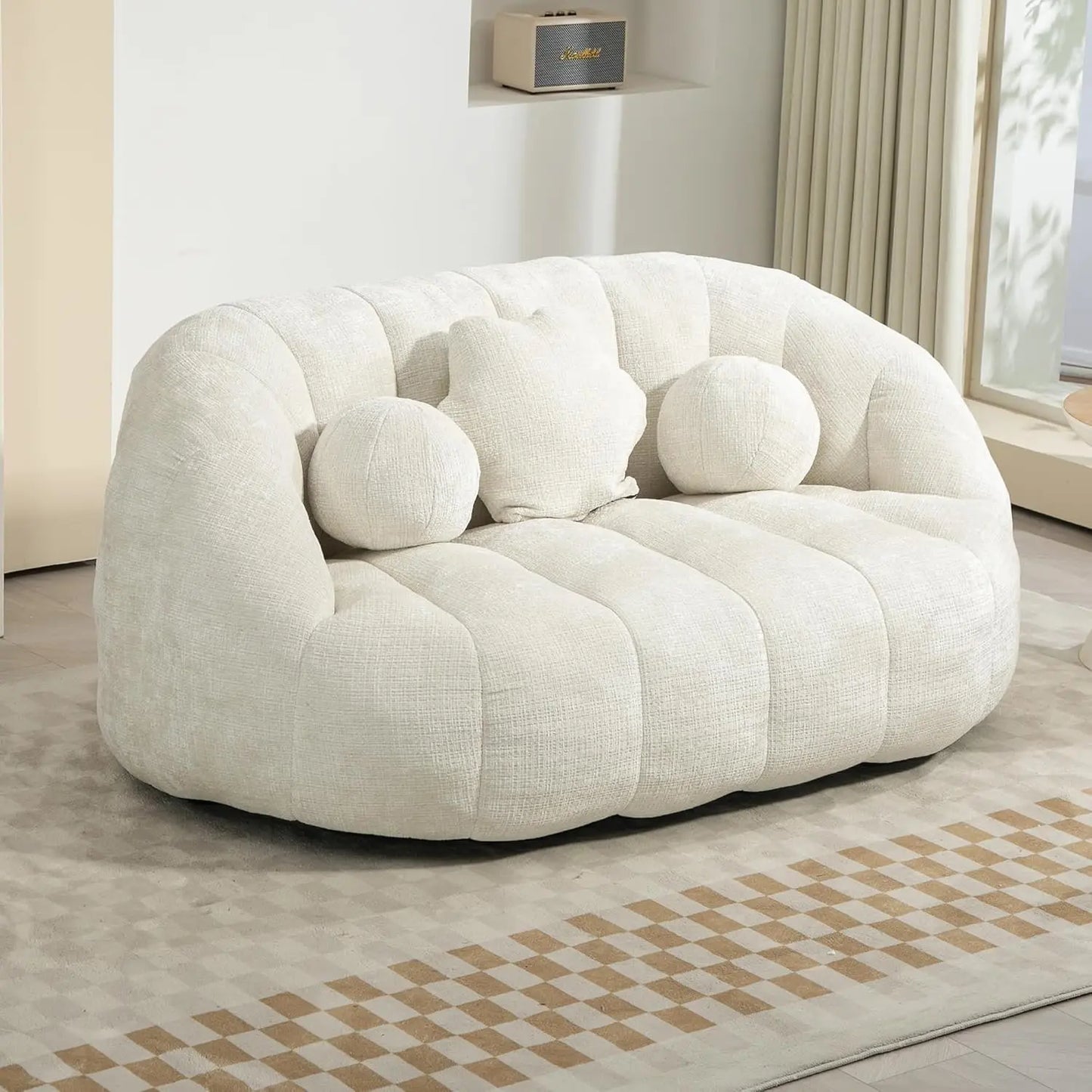 Chenille Bean Bag Sofa