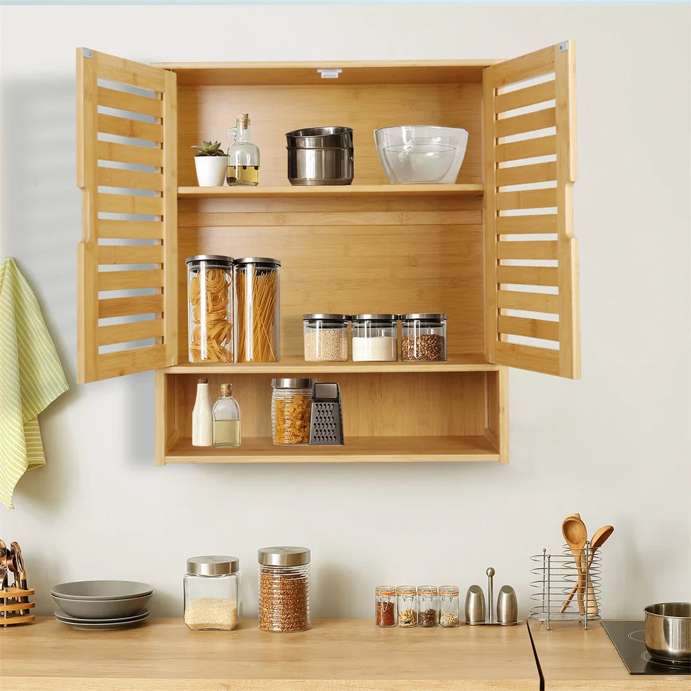 Natural Bamboo Bathroom Cabinet