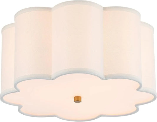 Flower Semi-flush Light Fixture