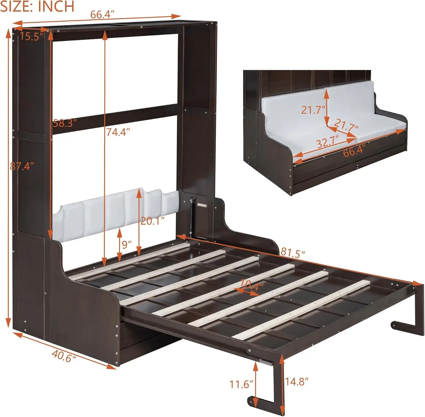 Queen Size Murphy Bed