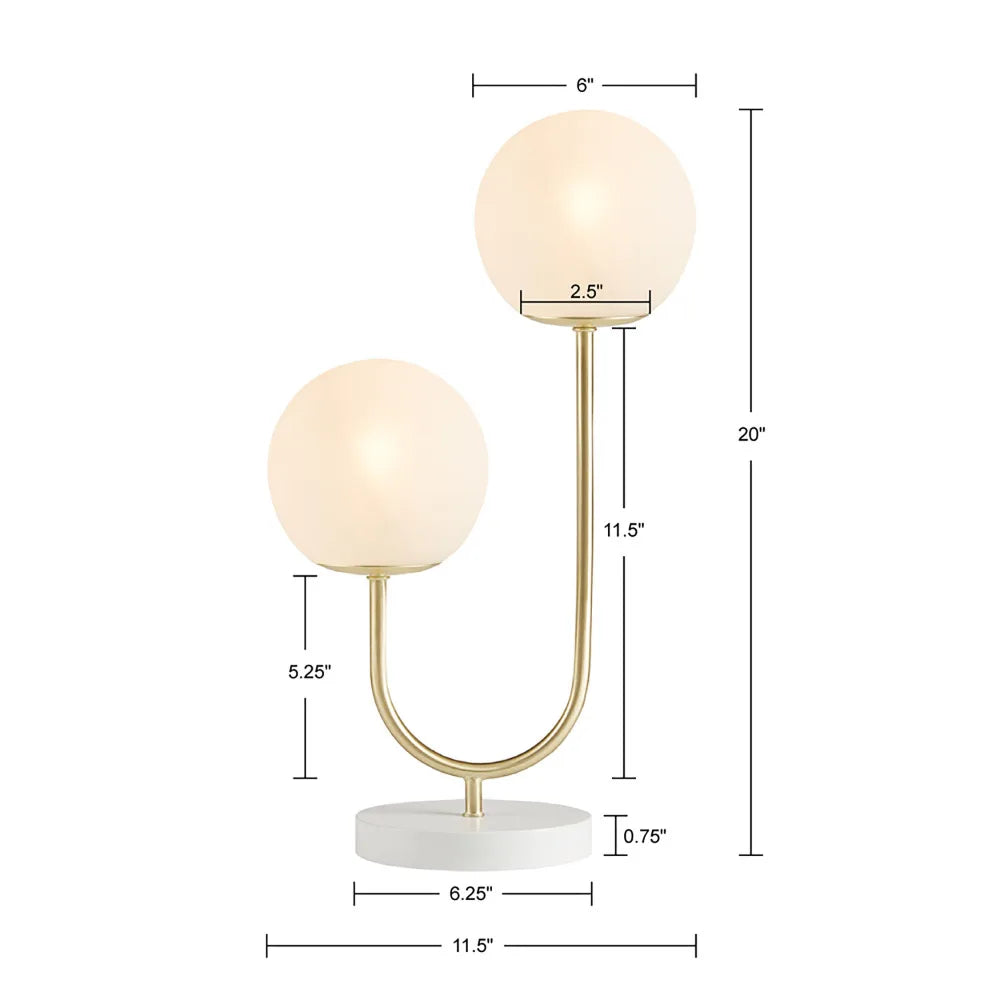 Double Light Bedside Lamp