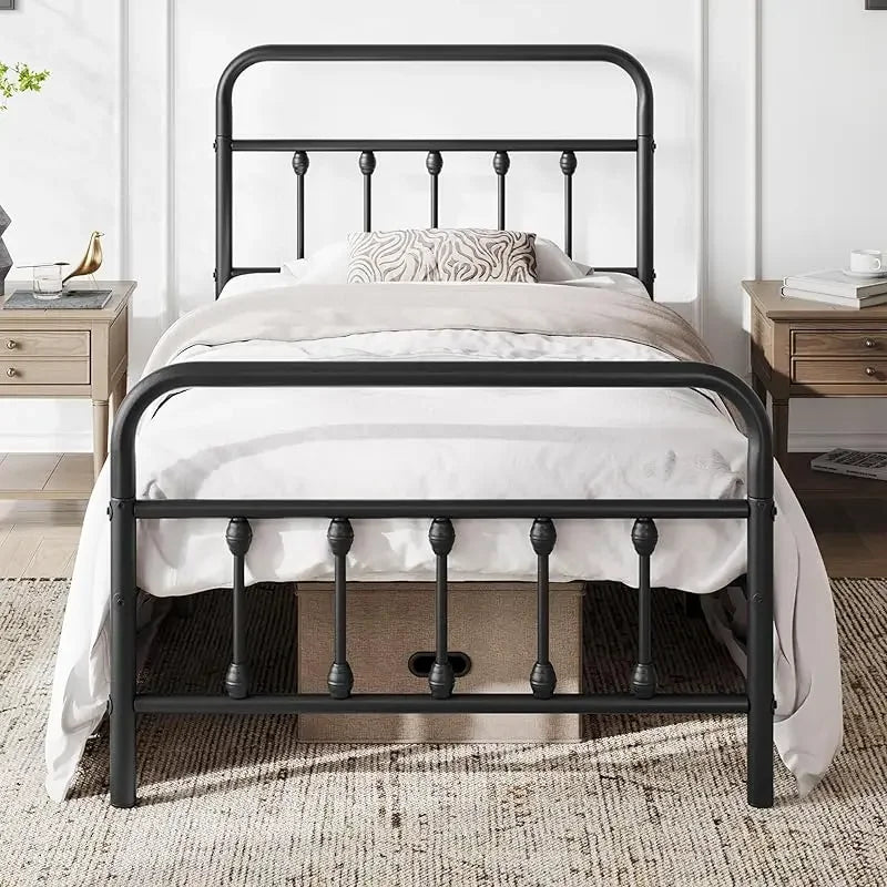 Classic Metal Platform Frame Bed