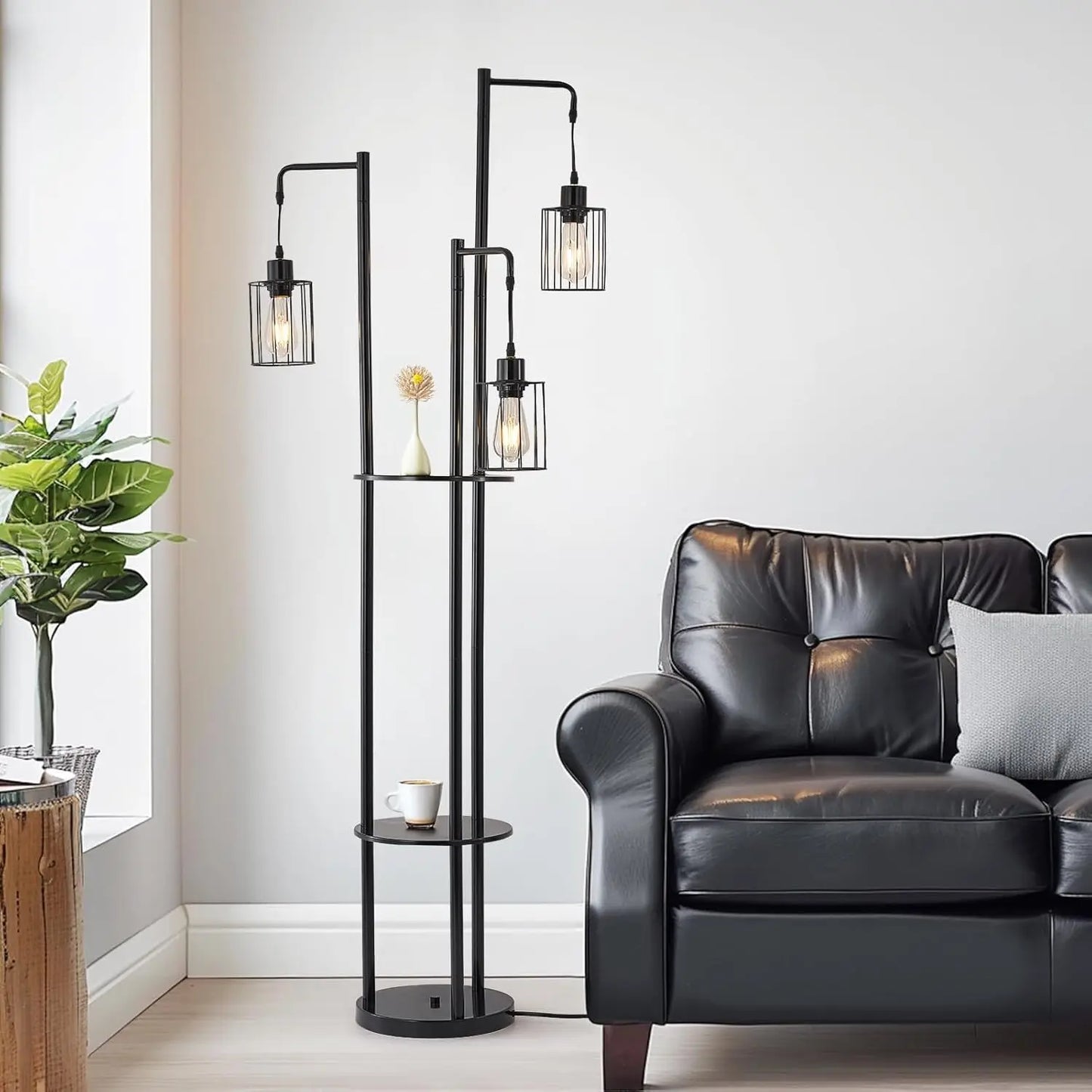 Dimmable Floor Lamp With Table