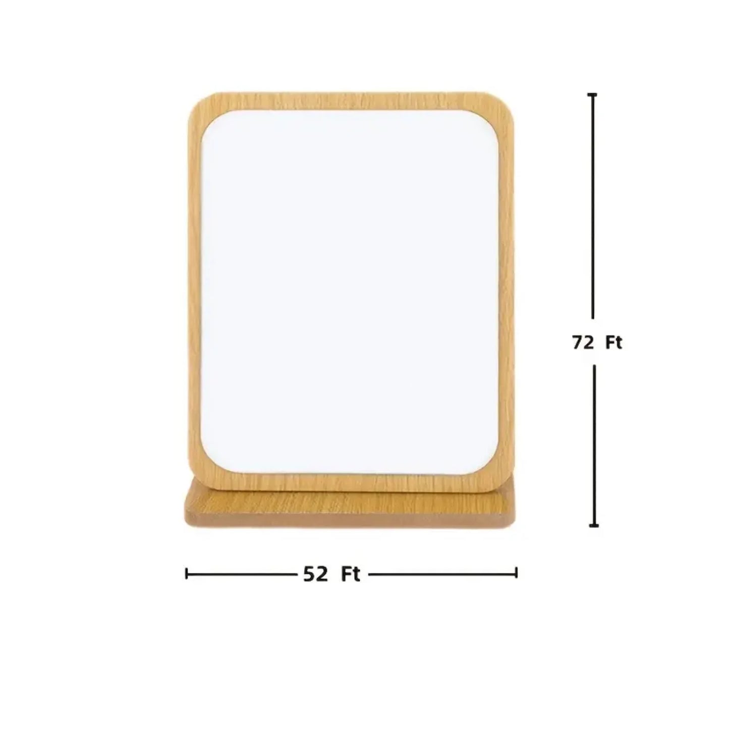 Portable Folding Wooden Tabletop Mirror